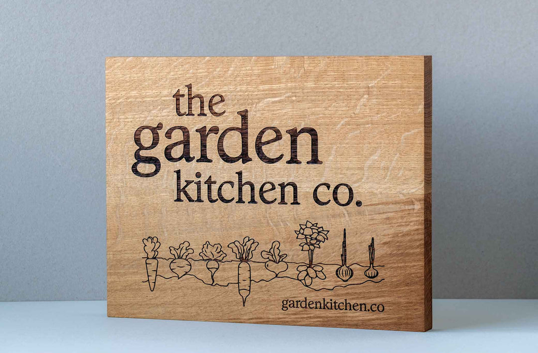 Custom Wooden Business Sign_The Garden Kitchen