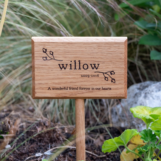 Willow A wonderful friend forever in our hearts_memorial plaque2