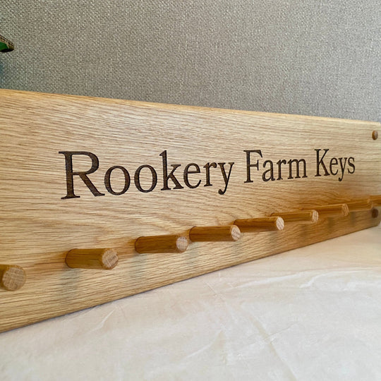 Key Rack for the wall - 10 Peg Rookery Farm Keys