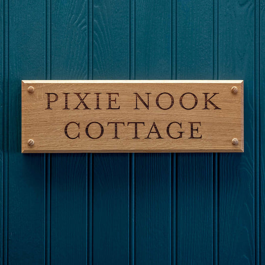 Wooden House Sign