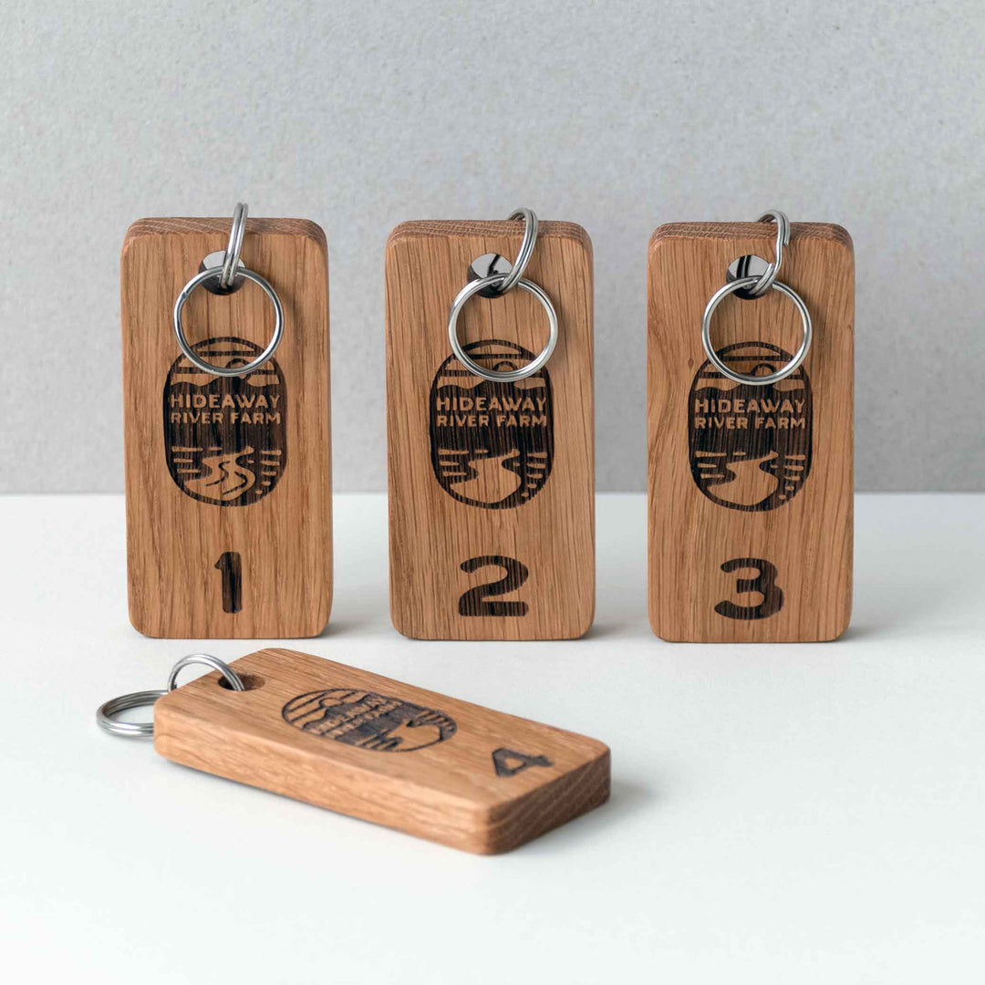 Wooden Keyrings for Holiday Homes