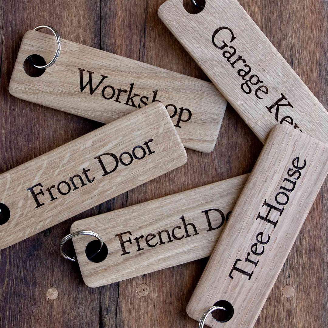 Large Wooden Keyrings for the Home